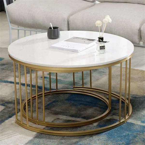 Classic Tethered Metallic Premium Table Set of 2 - Image 2