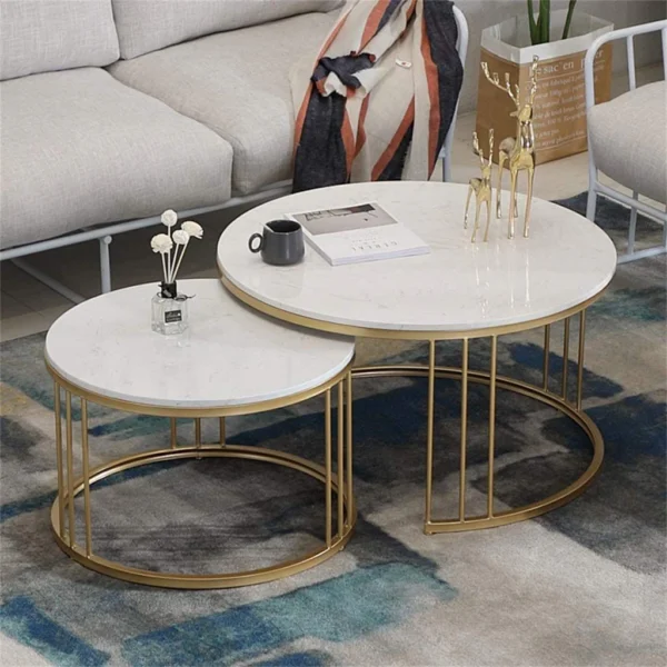 Classic Tethered Metallic Premium Table Set of 2 - Image 3